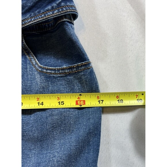 Chic Womens Denim Slim Cheongsam Collar Flared Sleeve Mermaid Dress Size Large - Picture 7 of 15